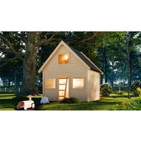 KARIBU Kinderspielhaus »Kalle«, BxHxT: 212,5 x 253 x 183,5 cm – beige (Rabatt: 22 %) KARIBU Kinderspielhaus »Kalle«, BxHxT: 212,5 x 253 x 183,5 cm – beige (Rabatt: 22 %)