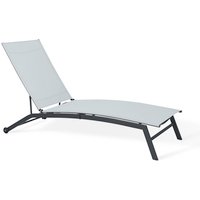 Ondis24 Gartenliege, BxH: 195 x 22 cm, Stahl – grau Ondis24 Gartenliege, BxH: 195 x 22 cm, Stahl – grau