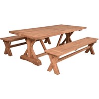 GARDEN PLEASURE Gartenmöbelset »KISAR«, 4 Sitzplätze, max. Belastung: 110 kg – braun GARDEN PLEASURE Gartenmöbelset »KISAR«, 4 Sitzplätze, max. Belastung: 110 kg – braun