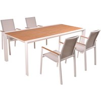 GARDEN PLEASURE Gartenmöbelset »VENICE«, 4 Sitzplätze, max. Belastung: 110 kg – weiss GARDEN PLEASURE Gartenmöbelset »VENICE«, 4 Sitzplätze, max. Belastung: 110 kg – weiss