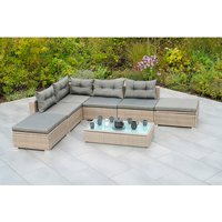 MERXX Gartenmöbelset »Manzano«, 6 Sitzplätze, Stahl/Kunststoffgeflecht, pulverbeschichtet – braun Rabatt: 18 % MERXX Gartenmöbelset »Manzano«, 6 Sitzplätze, Stahl/Kunststoffgeflecht, pulverbeschichtet – braun Rabatt: 18 %