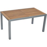 MERXX Gartentisch »Tilos«, BxHxT: 90 x 75 x 150/200 cm, ausziehbar, Aluminium/Akazie – braun MERXX Gartentisch »Tilos«, BxHxT: 90 x 75 x 150/200 cm, ausziehbar, Aluminium/Akazie – braun