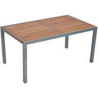 MERXX Gartentisch »Tilos«, BxHxT: 90 x 74 x 150 cm, Aluminium/Akazie – braun MERXX Gartentisch »Tilos«, BxHxT: 90 x 74 x 150 cm, Aluminium/Akazie – braun