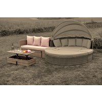 MERXX Gartenmöbelset »Riva«, 4 Sitzplätze, Aluminium/Kunststoffgeflecht, pulverbeschichtet – braun MERXX Gartenmöbelset »Riva«, 4 Sitzplätze, Aluminium/Kunststoffgeflecht, pulverbeschichtet – braun