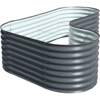 FLORAWORLD Hochbeet, anthrazit , BxH: 160 x 82 cm, 1900 l – schwarz FLORAWORLD Hochbeet, anthrazit , BxH: 160 x 82 cm, 1900 l – schwarz