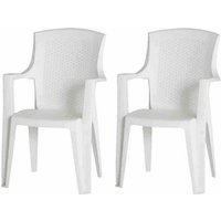 PROGARDEN Stapelsessel »Eden«, Kunststoff, 2-teilig – weiss Rabatt: 14 % PROGARDEN Stapelsessel »Eden«, Kunststoff, 2-teilig – weiss Rabatt: 14 %