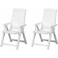 PROGARDEN Gartenmöbelset »Tampa«, Kunststoff, 2-teilig – weiss PROGARDEN Gartenmöbelset »Tampa«, Kunststoff, 2-teilig – weiss