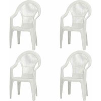 PROGARDEN Gartenmöbelset »Vega«, 4er-Set, Kunststoff – weiss PROGARDEN Gartenmöbelset »Vega«, 4er-Set, Kunststoff – weiss
