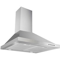 RESPEKTA Kaminhaube, HxT: 100 x 50 cm, Metallfilter, Drucktasten – silberfarben (Rabatt: 6 %) RESPEKTA Kaminhaube, HxT: 100 x 50 cm, Metallfilter, Drucktasten – silberfarben (Rabatt: 6 %)