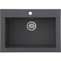 RESPEKTA Spüle, BxHxL: 66 x 21 x 50 cm, Mineralite – grau – Rabatt: 33 % RESPEKTA Spüle, BxHxL: 66 x 21 x 50 cm, Mineralite – grau – Rabatt: 33 %