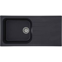 RESPEKTA Spüle, BxHxL: 100 x 22,5 x 50 cm, Granit – schwarz – Rabatt: 33 % RESPEKTA Spüle, BxHxL: 100 x 22,5 x 50 cm, Granit – schwarz – Rabatt: 33 %