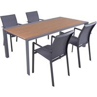 GARDEN PLEASURE Gartenmöbelset »SILEA«, 6 Sitzplätze, max. Belastung: 110 kg – grau GARDEN PLEASURE Gartenmöbelset »SILEA«, 6 Sitzplätze, max. Belastung: 110 kg – grau