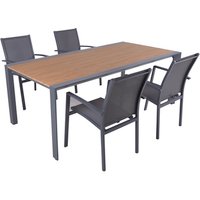 GARDEN PLEASURE Gartenmöbelset »SILEA«, 6 Sitzplätze, max. Belastung: 110 kg – grau GARDEN PLEASURE Gartenmöbelset »SILEA«, 6 Sitzplätze, max. Belastung: 110 kg – grau