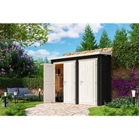 LASITA MAJA Gartenhaus »Bari«, Holz, BxHxT: 280 x 233.7 x 135 cm (Außenmaße) – grau LASITA MAJA Gartenhaus »Bari«, Holz, BxHxT: 280 x 233.7 x 135 cm (Außenmaße) – grau