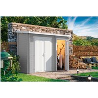 LASITA MAJA Gartenhaus »Bari«, Holz, BxHxT: 320 x 233.7 x 135 cm (Außenmaße) – grau LASITA MAJA Gartenhaus »Bari«, Holz, BxHxT: 320 x 233.7 x 135 cm (Außenmaße) – grau