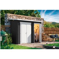 LASITA MAJA Gartenhaus »Bari«, Holz, BxHxT: 320 x 233.7 x 135 cm (Außenmaße) – grau LASITA MAJA Gartenhaus »Bari«, Holz, BxHxT: 320 x 233.7 x 135 cm (Außenmaße) – grau