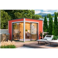 LASITA MAJA Gartenhaus »Palermo«, Holz, BxHxT: 300 x 239.4 x 302 cm (Außenmaße) – rot LASITA MAJA Gartenhaus »Palermo«, Holz, BxHxT: 300 x 239.4 x 302 cm (Außenmaße) – rot