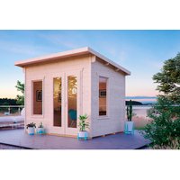 SKANHOLZ Gartenhaus »Solna«, Holz, BxT: 330 x 265 cm (Außenmaße inkl. Dachüberstand) – braun SKANHOLZ Gartenhaus »Solna«, Holz, BxT: 330 x 265 cm (Außenmaße inkl. Dachüberstand) – braun