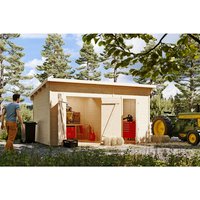 SKANHOLZ Gartenhaus »Flex«, Holz, BxT: 480 x 340 cm (Außenmaße) – braun SKANHOLZ Gartenhaus »Flex«, Holz, BxT: 480 x 340 cm (Außenmaße) – braun