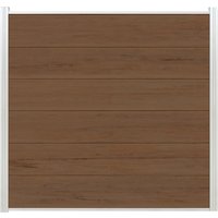 elephant® Sichtschutzzaun »Cora Line«, Anschlussset inkl. 1 Pfosten, BxH: 185 x 180 cm, WPC/Aluminium – braun elephant® Sichtschutzzaun »Cora Line«, Anschlussset inkl. 1 Pfosten, BxH: 185 x 180 cm, WPC/Aluminium – braun