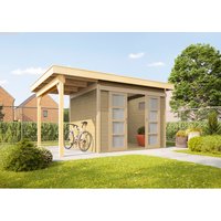 WOLFF FINNHAUS Gartenhaus »Pulti 28 ST-B«, Holz, BxT: 470 x 280 cm (Außenmaße inkl. Dachüberstand) - braun | Fichte | 10,3 m² WOLFF FINNHAUS Gartenhaus »Pulti 28 ST-B«, Holz, BxT: 470 x 280 cm (Außenmaße inkl. Dachüberstand) - braun | Fichte | 10,3 m²
