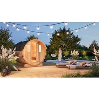 WOLFF FINNHAUS Fasssauna »Basic«, BxHxT: 205 x 210 x 230 cm, Fichtenholz – braun WOLFF FINNHAUS Fasssauna »Basic«, BxHxT: 205 x 210 x 230 cm, Fichtenholz – braun