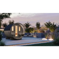 WOLFF FINNHAUS Fasssauna »Basic«, BxHxT: 205 x 210 x 250 cm, Fichtenholz – braun WOLFF FINNHAUS Fasssauna »Basic«, BxHxT: 205 x 210 x 250 cm, Fichtenholz – braun