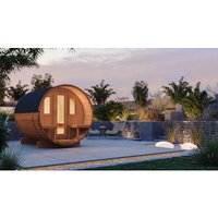 WOLFF FINNHAUS Fasssauna »Basic«, BxHxT: 205 x 210 x 250 cm, Fichtenholz – braun WOLFF FINNHAUS Fasssauna »Basic«, BxHxT: 205 x 210 x 250 cm, Fichtenholz – braun