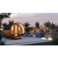 WOLFF FINNHAUS Fasssauna »Basic«, BxHxT: 205 x 210 x 280 cm, Fichtenholz – braun WOLFF FINNHAUS Fasssauna »Basic«, BxHxT: 205 x 210 x 280 cm, Fichtenholz – braun