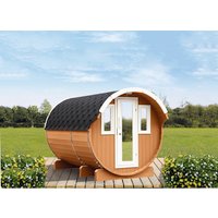 WOLFF FINNHAUS Fasssauna »Basic«, BxHxT: 205 x 210 x 330 cm, Fichtenholz – braun WOLFF FINNHAUS Fasssauna »Basic«, BxHxT: 205 x 210 x 330 cm, Fichtenholz – braun