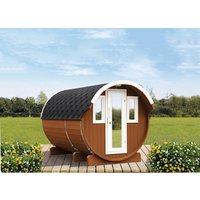 WOLFF FINNHAUS Fasssauna »Basic«, BxHxT: 205 x 210 x 330 cm, Fichtenholz – braun WOLFF FINNHAUS Fasssauna »Basic«, BxHxT: 205 x 210 x 330 cm, Fichtenholz – braun