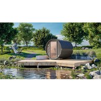 WOLFF FINNHAUS Fasssauna »Mini«, BxHxT: 205 x 215 x 160 cm, Fichtenholz – braun WOLFF FINNHAUS Fasssauna »Mini«, BxHxT: 205 x 215 x 160 cm, Fichtenholz – braun