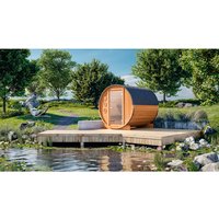 WOLFF FINNHAUS Fasssauna »Mini«, BxHxT: 205 x 215 x 160 cm, Fichtenholz – braun WOLFF FINNHAUS Fasssauna »Mini«, BxHxT: 205 x 215 x 160 cm, Fichtenholz – braun