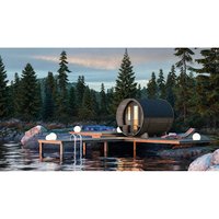 WOLFF FINNHAUS Fasssauna »de luxe«, BxHxT: 235 x 242 x 280 cm, Fichtenholz – braun WOLFF FINNHAUS Fasssauna »de luxe«, BxHxT: 235 x 242 x 280 cm, Fichtenholz – braun