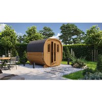 WOLFF FINNHAUS Fasssauna »Cube 230«, BxHxT: 210 x 216 x 230 cm, Thermofichtenholz – braun WOLFF FINNHAUS Fasssauna »Cube 230«, BxHxT: 210 x 216 x 230 cm, Thermofichtenholz – braun