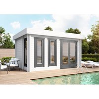 WOLFF FINNHAUS Saunahaus »Eurika«, HxT: 257 x 320 cm, Fichte, für 4 Personen – beige WOLFF FINNHAUS Saunahaus »Eurika«, HxT: 257 x 320 cm, Fichte, für 4 Personen – beige