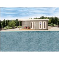 WOLFF FINNHAUS Saunahaus »Yurika«, HxT: 257 x 320 cm, Fichte, für 4 Personen – beige WOLFF FINNHAUS Saunahaus »Yurika«, HxT: 257 x 320 cm, Fichte, für 4 Personen – beige