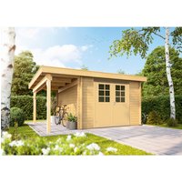 WOLFF FINNHAUS Gartenhaus »Pulti 34-B Typ 2«, Holz, BxT: 480 x 300 cm (AuĂenmaĂe inkl. DachĂŒberstand) - braun |  Fichte  |  10,3 m² WOLFF FINNHAUS Gartenhaus »Pulti 34-B Typ 2«, Holz, BxT: 480 x 300 cm (AuĂenmaĂe inkl. DachĂŒberstand) - braun |  Fichte  |  10,3 m²