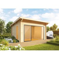 WOLFF FINNHAUS Gartenhaus »Trondheim 44-D XL ST«, Holz, BxT: 490 x 450 cm (Außenmaße inkl. Dachüberstand) - braun |  Fichte  |  16,2 m² WOLFF FINNHAUS Gartenhaus »Trondheim 44-D XL ST«, Holz, BxT: 490 x 450 cm (Außenmaße inkl. Dachüberstand) - braun |  Fichte  |  16,2 m²