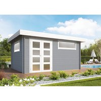 WOLFF FINNHAUS Gartenhaus »Lille B«, Holz, BxT: 510 x 337 cm (Außenmaße) – grau WOLFF FINNHAUS Gartenhaus »Lille B«, Holz, BxT: 510 x 337 cm (Außenmaße) – grau