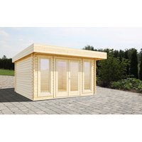 WOLFF FINNHAUS Gartenhaus »Malmö 70-A XL«, Holz, BxT: 410 x 350 cm (Außenmaße inkl. Dachüberstand) – braun WOLFF FINNHAUS Gartenhaus »Malmö 70-A XL«, Holz, BxT: 410 x 350 cm (Außenmaße inkl. Dachüberstand) – braun