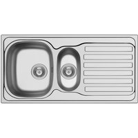 Pyramis Edelstahlspüle »Derby«, Edelstahl, BxHxL: 100 x 50 cm – silberfarben – Rabatt: 20 % Pyramis Edelstahlspüle »Derby«, Edelstahl, BxHxL: 100 x 50 cm – silberfarben – Rabatt: 20 %