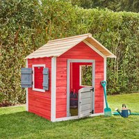 HOME DELUXE Spielhaus, BxHxT: 118,2 x 132,5 x 111 cm, rot HOME DELUXE Spielhaus, BxHxT: 118,2 x 132,5 x 111 cm, rot