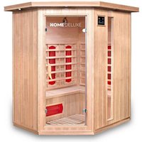 HOME DELUXE Infrarotkabine »Redsun XL«, für 3 Pers., Eckeinstieg, Keramikstrahler – beige HOME DELUXE Infrarotkabine »Redsun XL«, für 3 Pers., Eckeinstieg, Keramikstrahler – beige