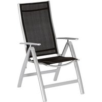 MERXX Klappsessel »Carrara«, Aluminium/Textil, BxHxT: 60 x 108 x 70 cm – silberfarben | schwarz Rabatt: 17 % MERXX Klappsessel »Carrara«, Aluminium/Textil, BxHxT: 60 x 108 x 70 cm – silberfarben | schwarz Rabatt: 17 %