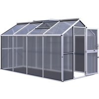 KGT Gewächshaus »Galant«, BxLxH: 2,16 x 4,08 x 2,38 m, 8,81 m², abschließbar – grau KGT Gewächshaus »Galant«, BxLxH: 2,16 x 4,08 x 2,38 m, 8,81 m², abschließbar – grau