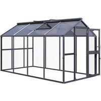 KGT Gewächshaus »Galant«, BxLxH: 2,16 x 4,08 x 2,38 m, 8,81 m², abschließbar – grau Rabatt: 20 % KGT Gewächshaus »Galant«, BxLxH: 2,16 x 4,08 x 2,38 m, 8,81 m², abschließbar – grau Rabatt: 20 %
