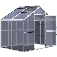 KGT Gewächshaus »Novum«, 5,68 m², silberfarben KGT Gewächshaus »Novum«, 5,68 m², silberfarben