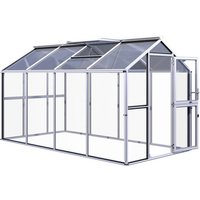 KGT Gewächshaus »Galant«, BxLxH: 2,16 x 4,08 x 2,38 m, 8,81 m², abschließbar – grau KGT Gewächshaus »Galant«, BxLxH: 2,16 x 4,08 x 2,38 m, 8,81 m², abschließbar – grau