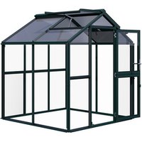 KGT Gewächshaus »Galant«, BxLxH: 2,16 x 2,08 x 2,38 m, 4,49 m², abschließbar – gruen KGT Gewächshaus »Galant«, BxLxH: 2,16 x 2,08 x 2,38 m, 4,49 m², abschließbar – gruen